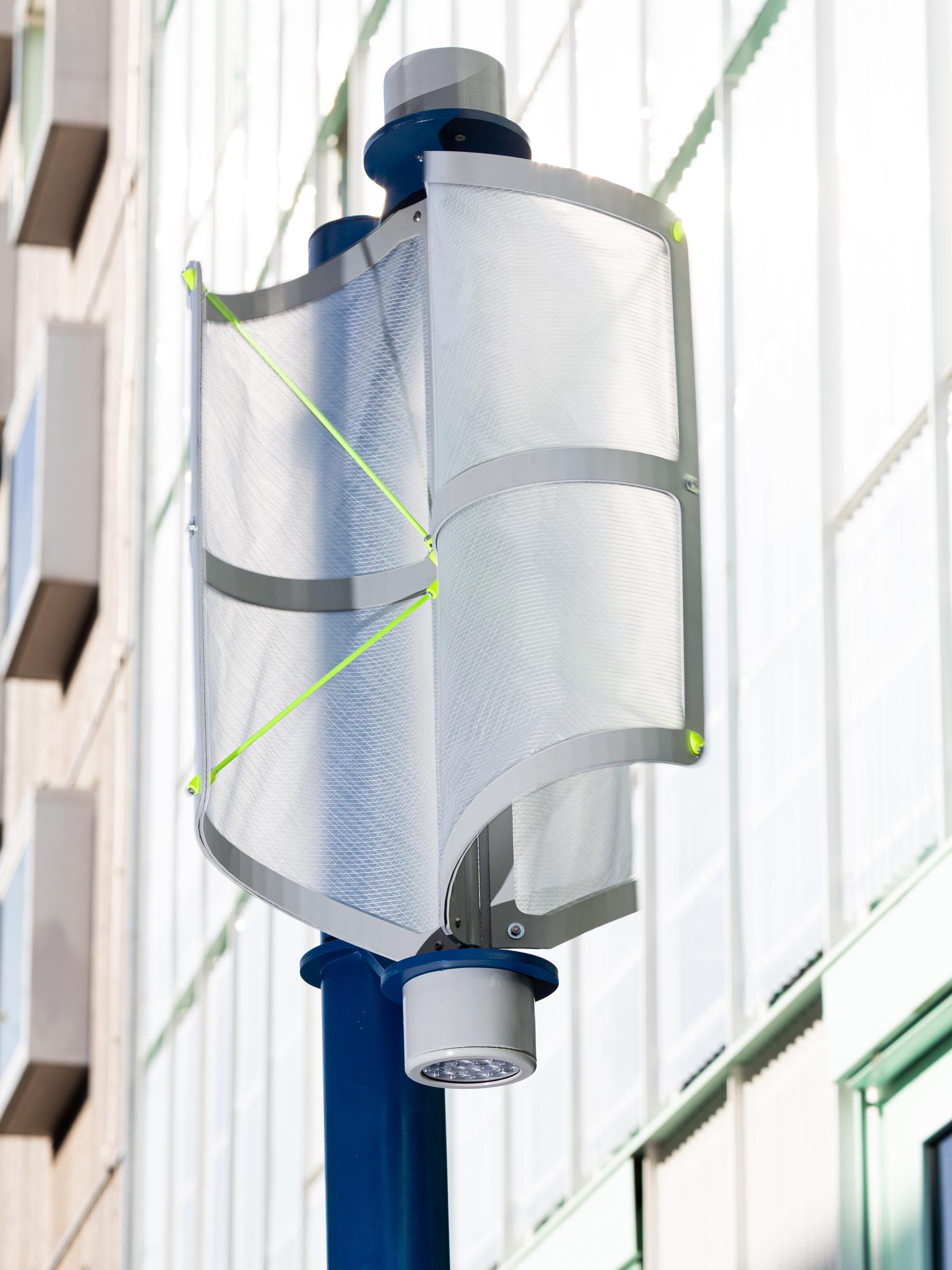 Papilio wind powered street light